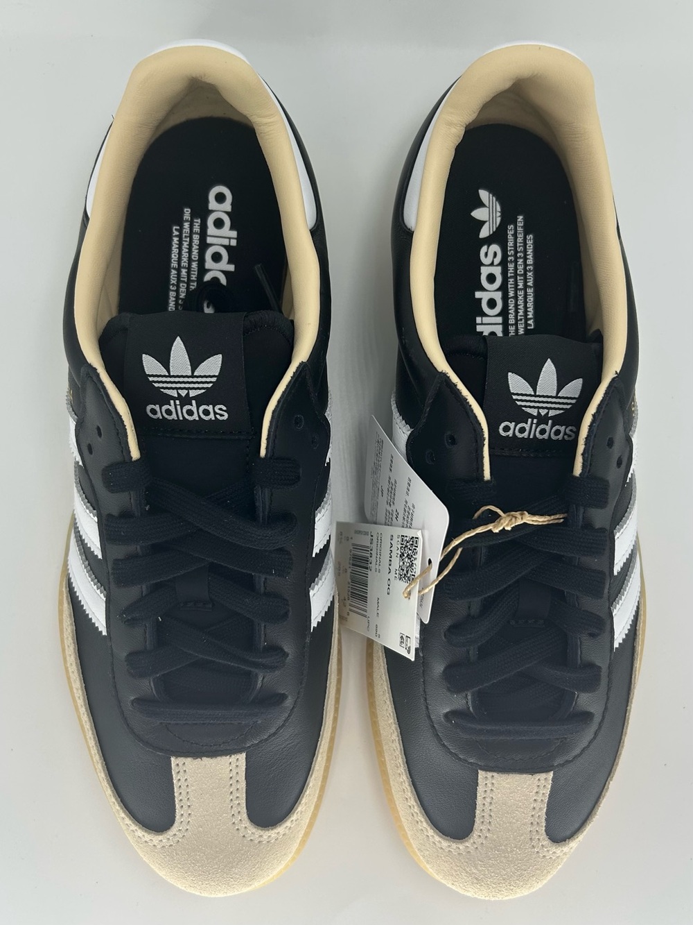 New Adidas Samba OG Men’s Sneakers Core Black White Style JS3832 - Picture 5 of 16